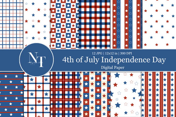 4th of July USA Seamless Pattern: Your Patriotic Design Toolkit