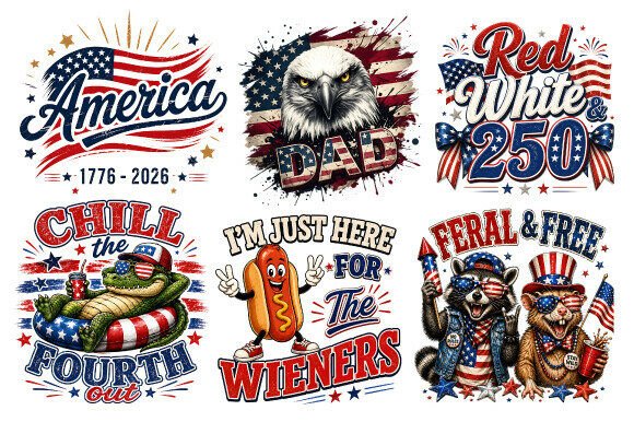 Celebrate in Style with the Ultimate 4th of July PNG Bundle