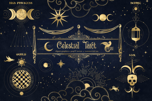 Celestial Tarot Illustrations: Unlocking Esoteric Design Potential