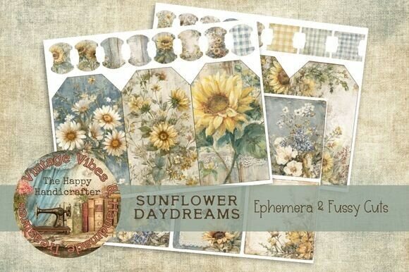 Embrace Rustic Charm with Sunflower Daydreams Ephemera