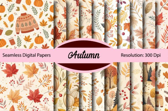 Embrace the Season: Autumn Seamless Digital Paper for Every Project