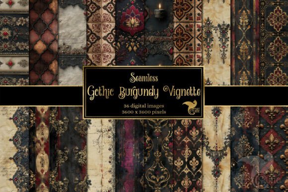 Gothic Burgundy Vignette Backgrounds: A Design Deep Dive
