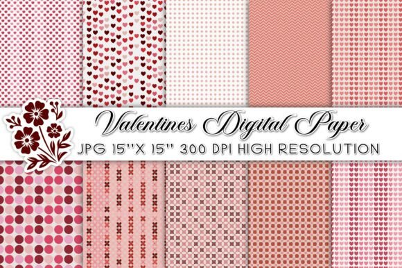 Romantic Textures: Using Valentines Digital Paper Backgrounds