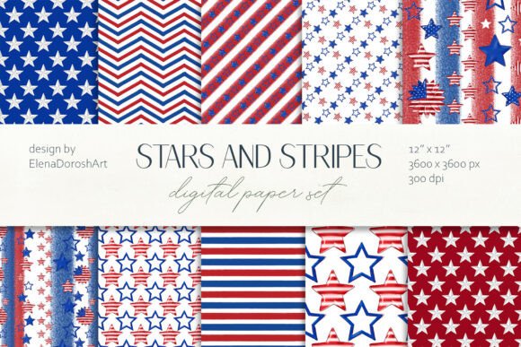 Stars and Stripes Seamless Pattern Set: Beyond the Holiday