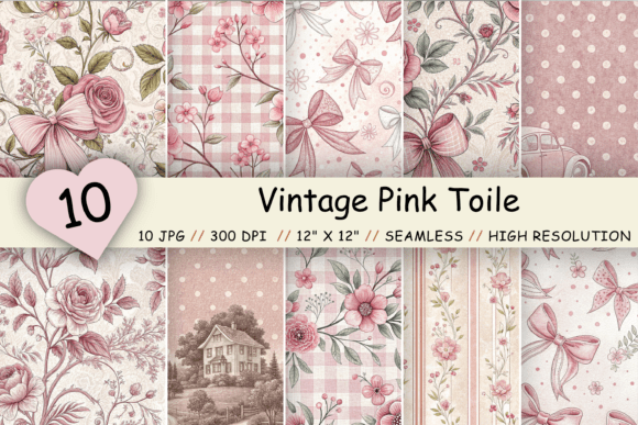 Vintage Pink Toile Digital Paper: A Designer's Guide
