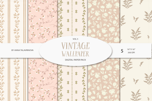 Vintage Seamless Pattern VOL5: Timeless Elegance for Modern Design