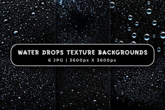 Water Drops Texture Backgrounds: A Refreshing Design Asset