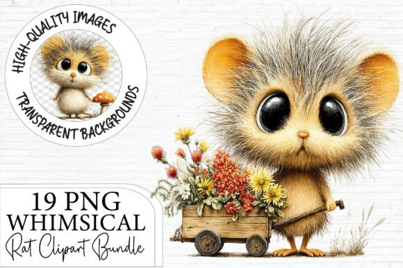 Whimsical Rat Clipart: A Charming Addition to Your Design Toolkit